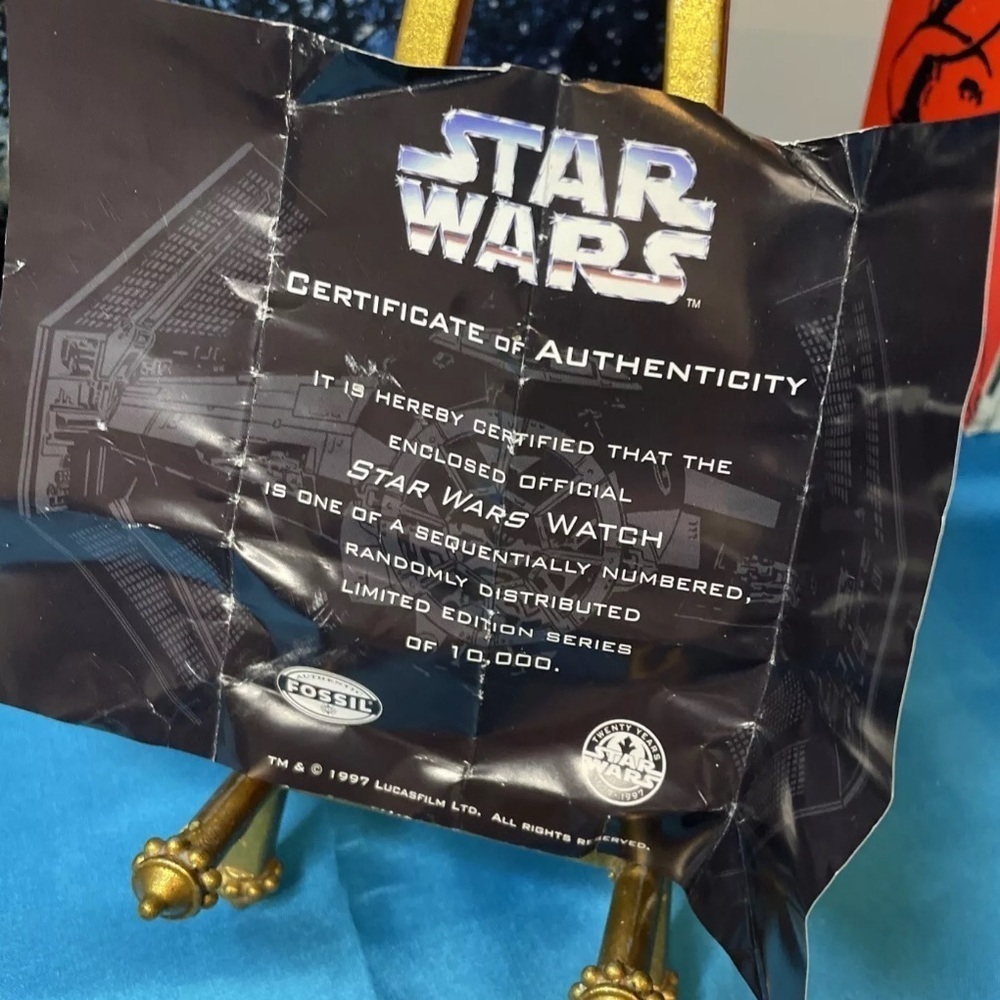 Star Wars Darth Vader Fossil Collectable Watch NWT - image 6